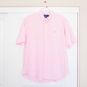 Ralph Lauren Pink Short Sleeve Button Down